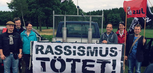 Foto von einer Demo gegen Rechts in Eschede