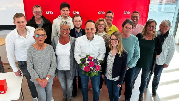 Foto des Vorstands der SPD im Landkreis Celle